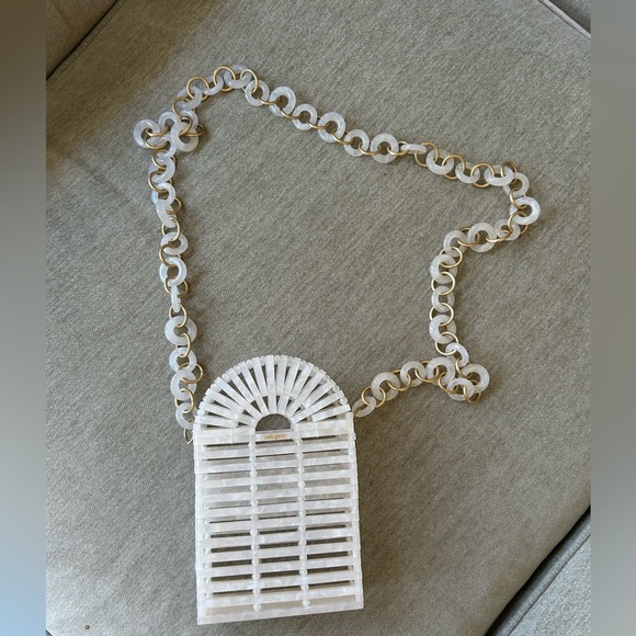 cult gaia Handbags - cult gaia Ark Phone Crossbody in Pearl